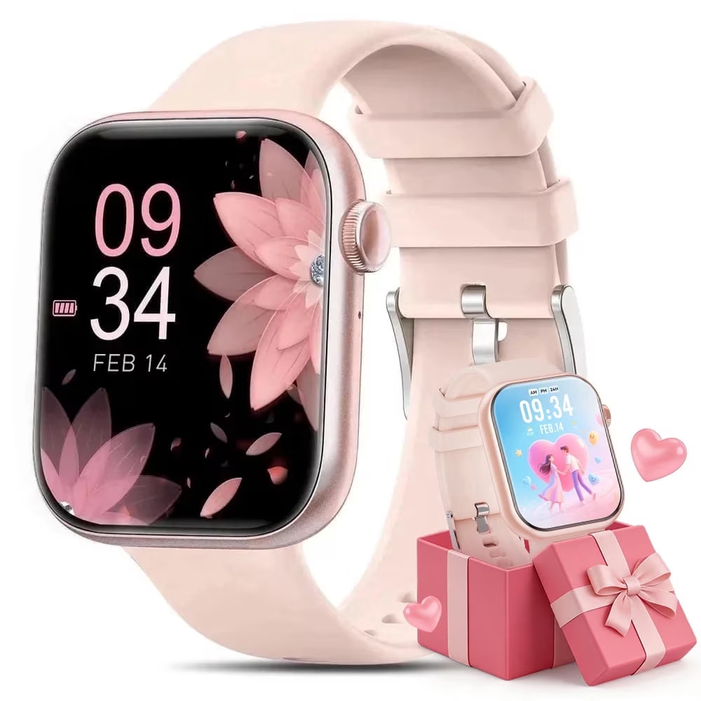 Mingdaln 1.85”HD Men Womens Smart watch,with Bluetooth Answer/Make Calls/120+Sp