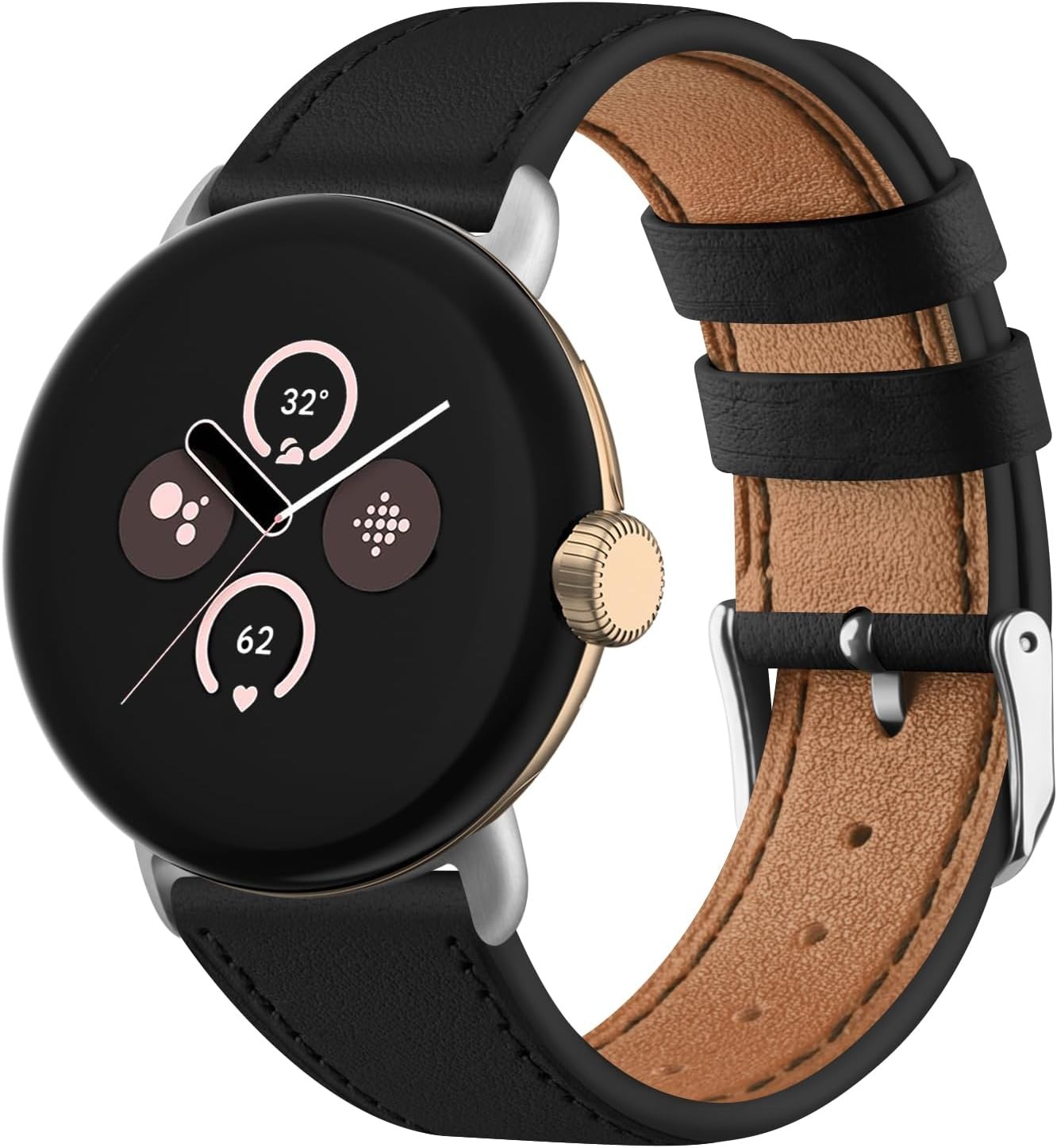 Leather Premium Strap for Google Pixel Watch 3 41mm Compatible