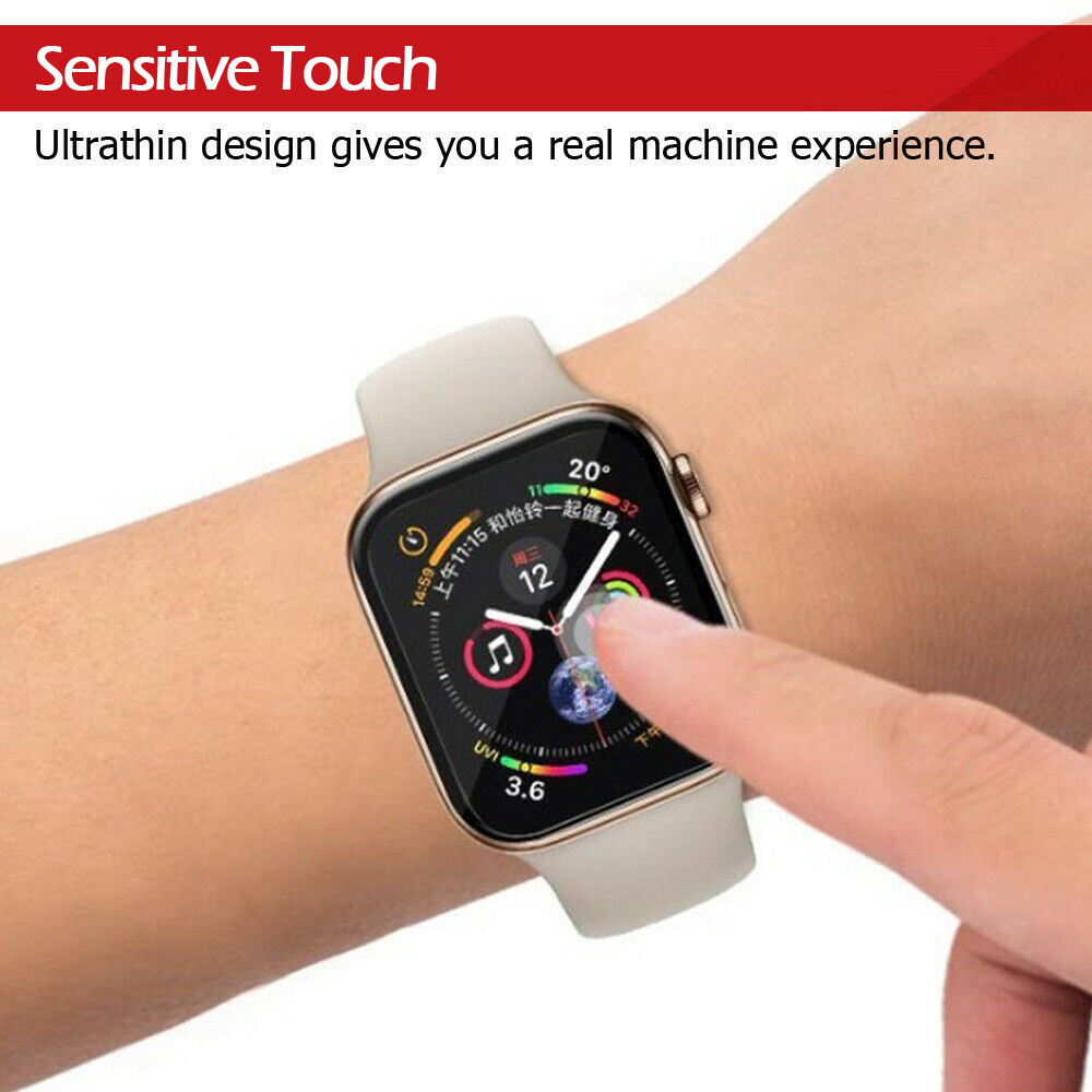 Fr Apple Watch Series Ultra 9 8 7 6 3D Edge Tempered Glass Full Screen Protector