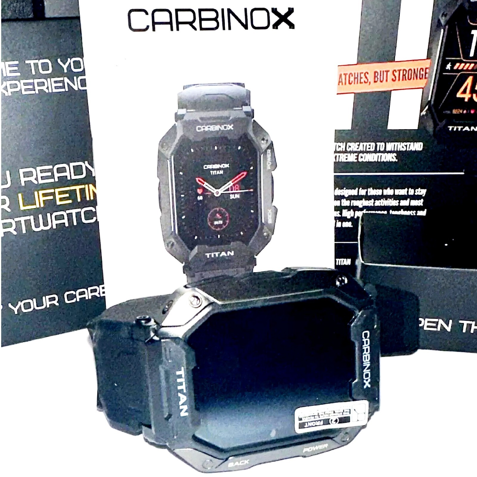 CARBINOX Titan Smartwatch IP69K Waterproof Rugged Smart Watch NEW SEALED BOX