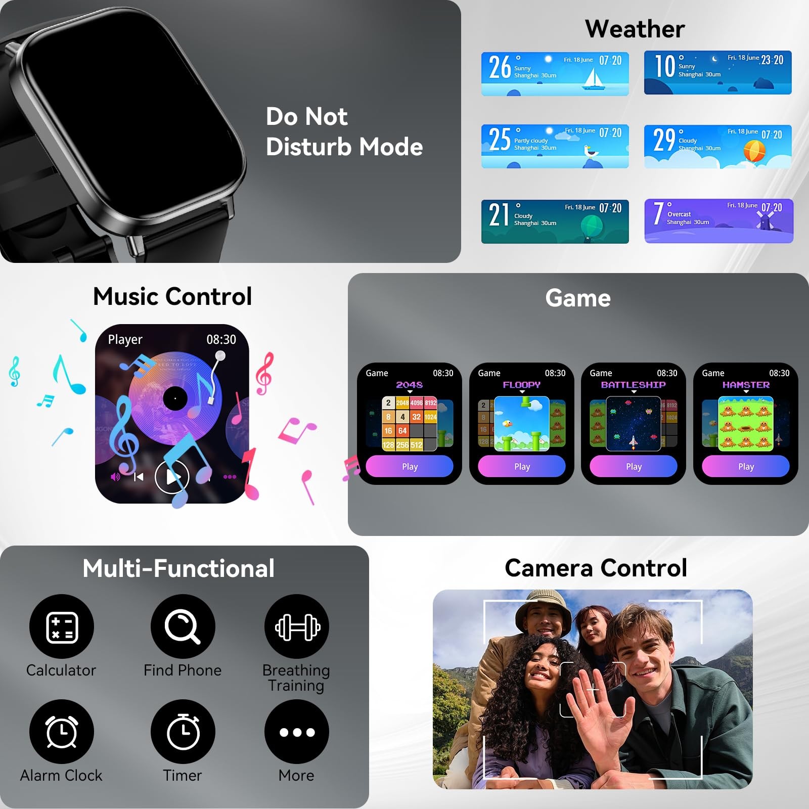 with 2.01″ HD Touchscreen, Bluetooth Calling, 120+ Sports Modes, 24/7 Heart R…
