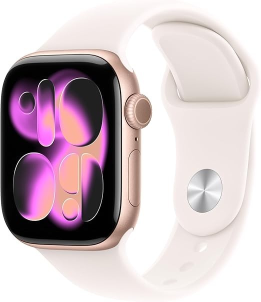Unlocked Apple Watch Series 11 42MM Rose Gold Aluminum Light Blush Band – NEW