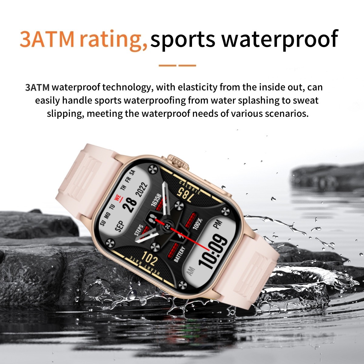 2026 Smart Watch Women Bluetooth Call Fitness Tracker Blood Oxygen Waterproof