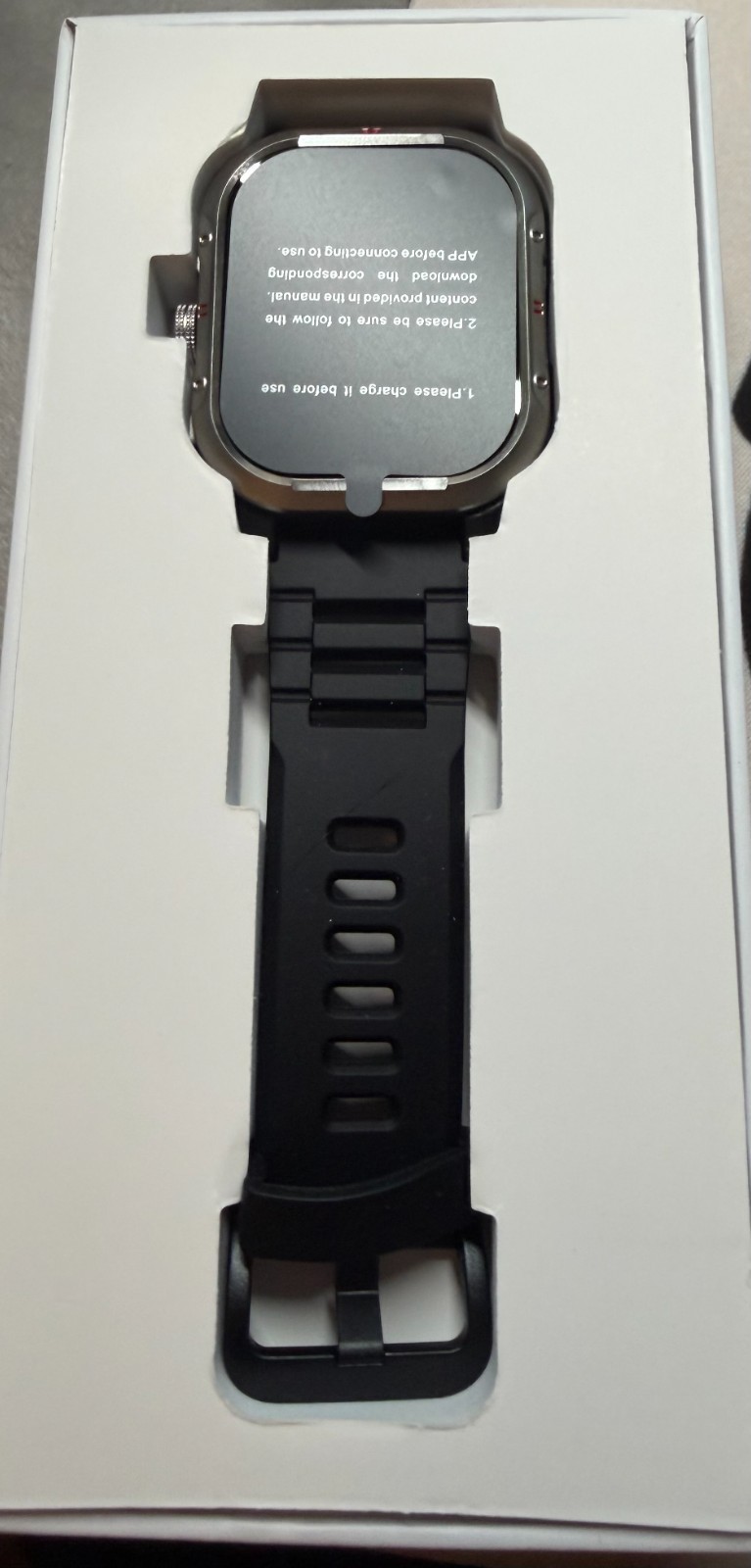 Kuizil V10 Smart Watch Fitness Tracker Touch Screen Water-Resistant Black NEW
