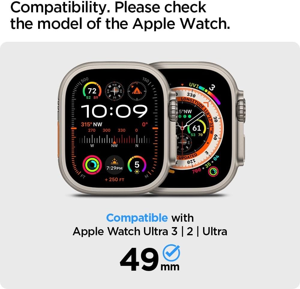 Durable TPU Black Cover for Apple Watch Ultra 49mm – Rugged Armor Case