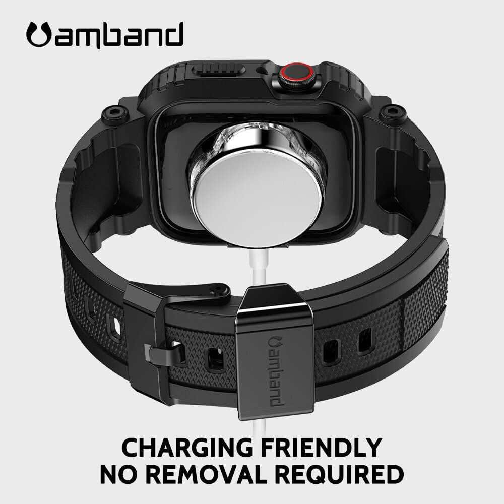 Bands Compatible with Apple Watch 9/8/7 45Mm, M1 Sport Series Rugged Case Protec