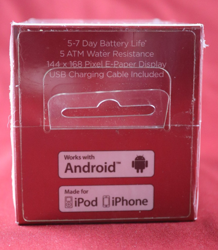 Factory Sealed Pebble 301RD Original Smartwatch – Red