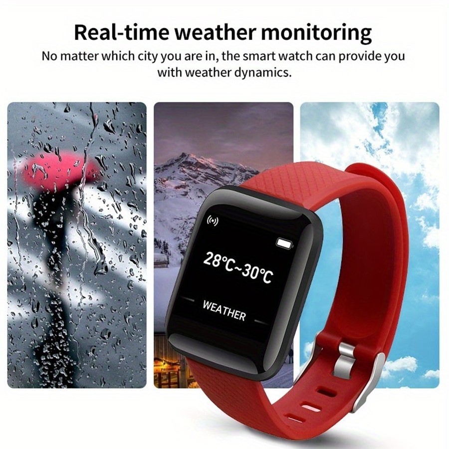 Smart Watch Fitness Tracker Heart Rate Sleep Monitor Bluetooth Sport Wristband