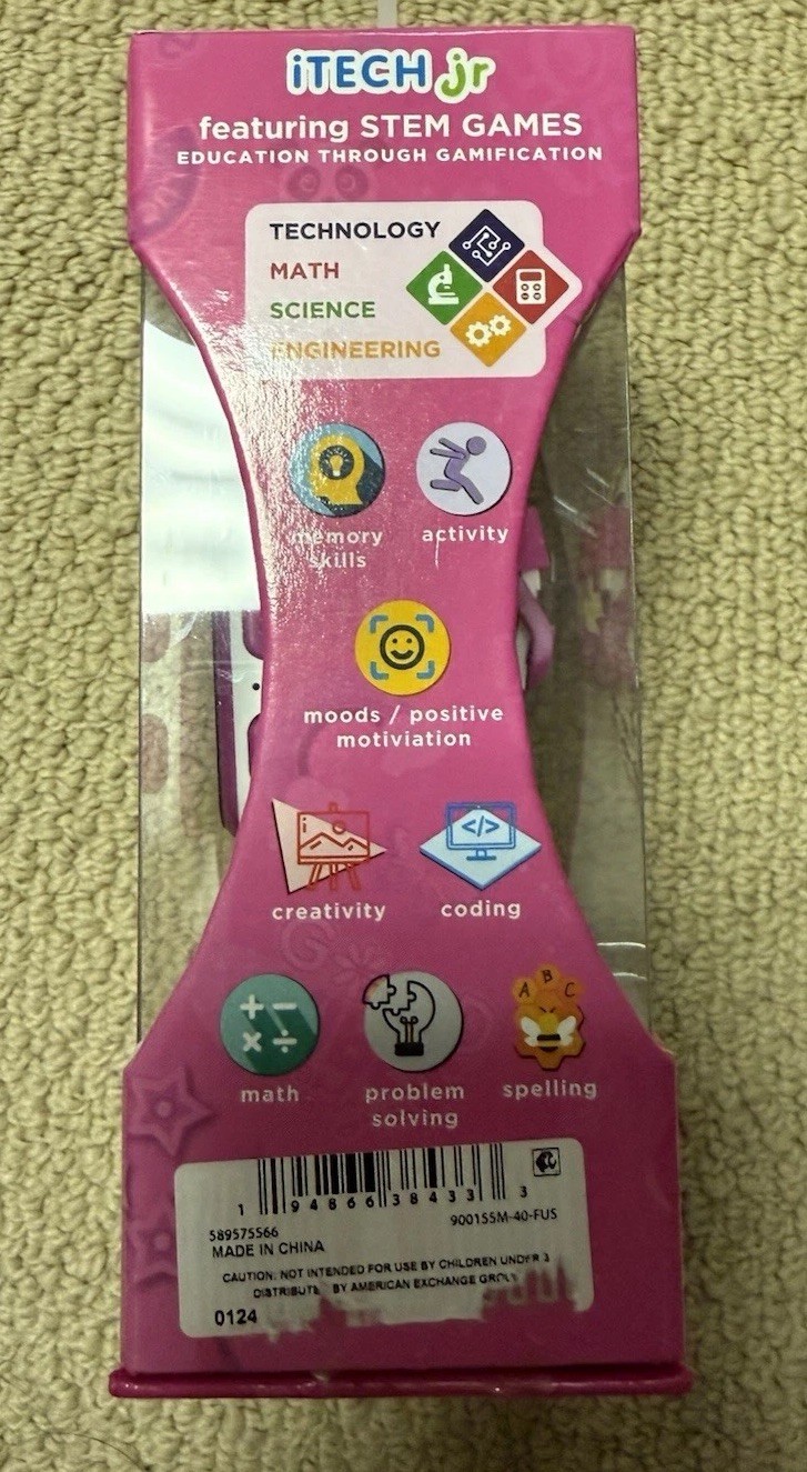 iTECH JR Kids Smartwatch Colorful Band with Bonus Earphones