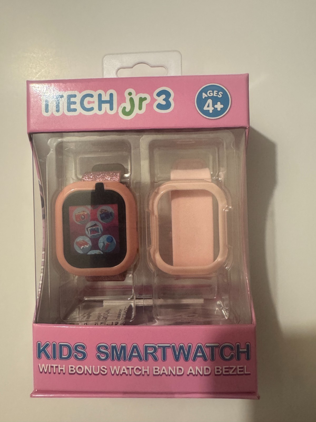 iTECH Jr 3 kids Smartwatch Touchscreen Games Camera Alarm+Extra Band Pink Age 4+