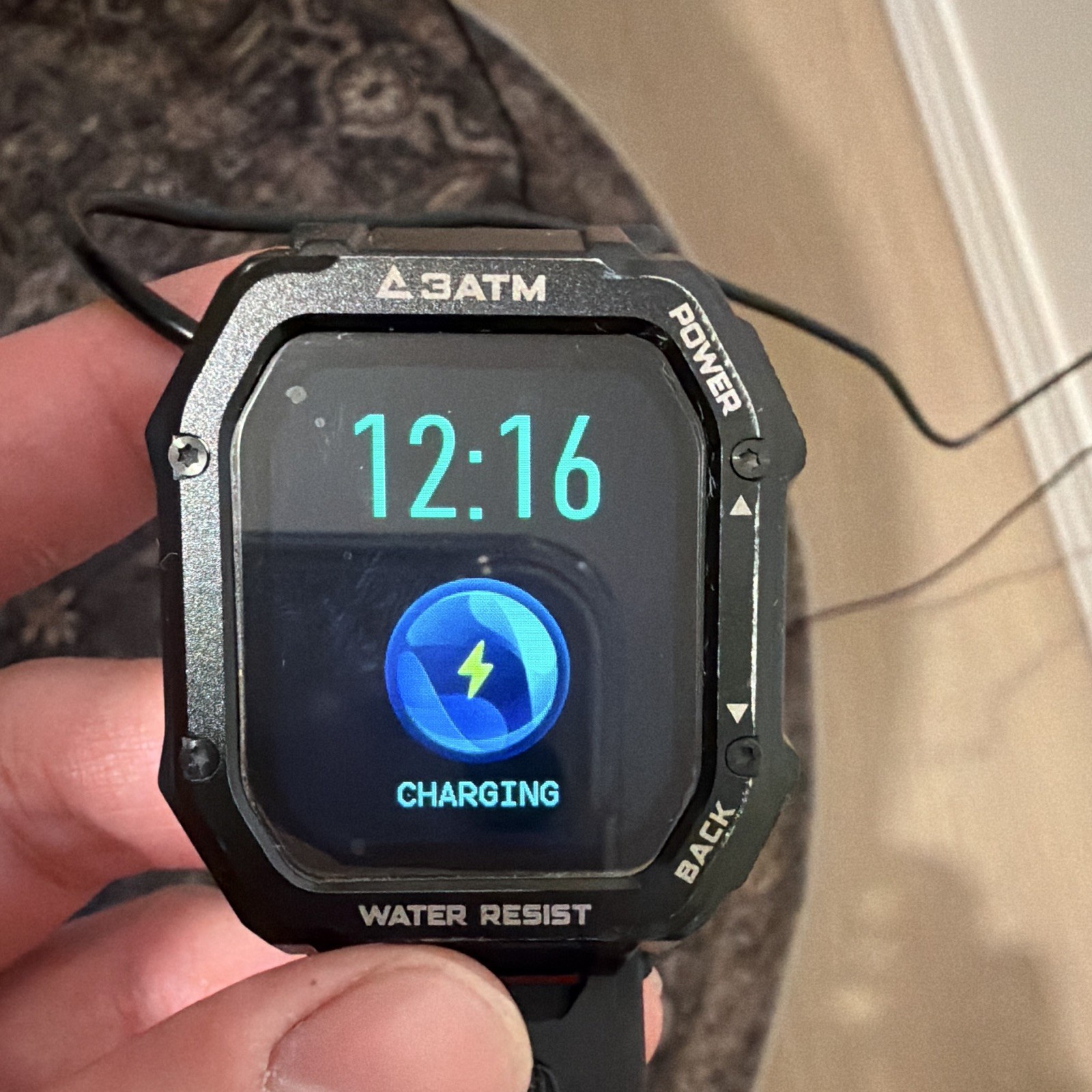 CARBINOX Titan Smartwatch 45mm Black Metal, Silicone Band, HR, Sleep, 3ATM