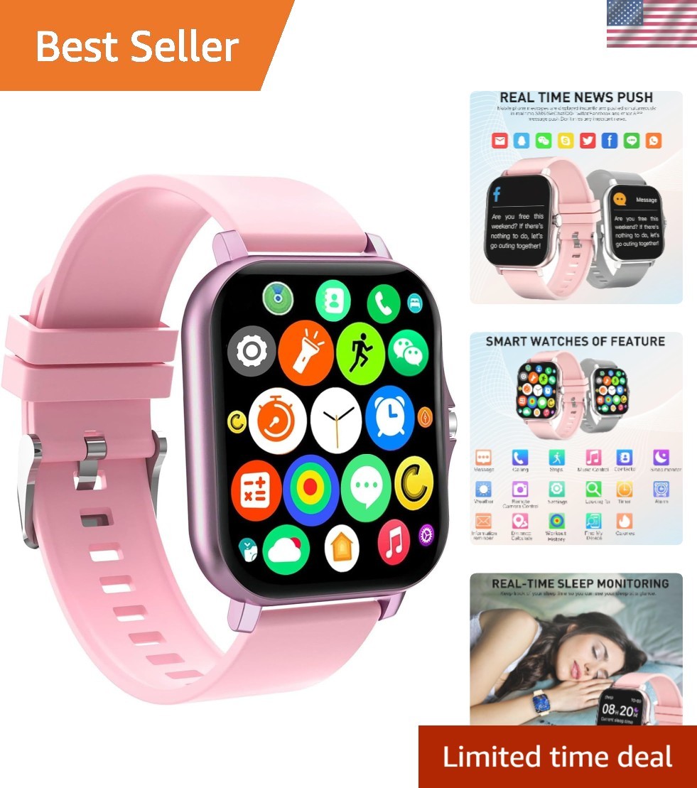 Elegant 1.81” Bluetooth Smart Watch with Sleep Tracker for Active Lifestyles