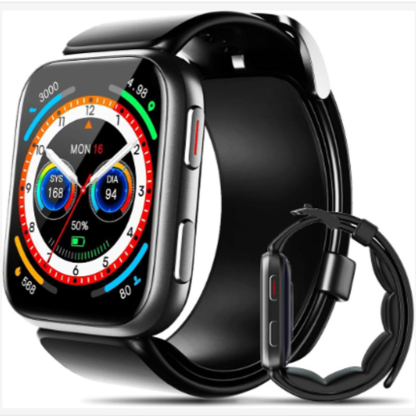 BP Doctor Smart Watch 1.95″ Blood Pressure Air Pump Cuff Heart Rate Monitor
