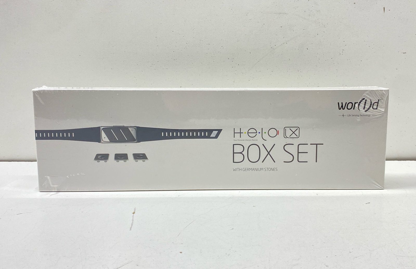 World Helo LX Box Set Health Wellness Band Includes Germanium Stones Compatible