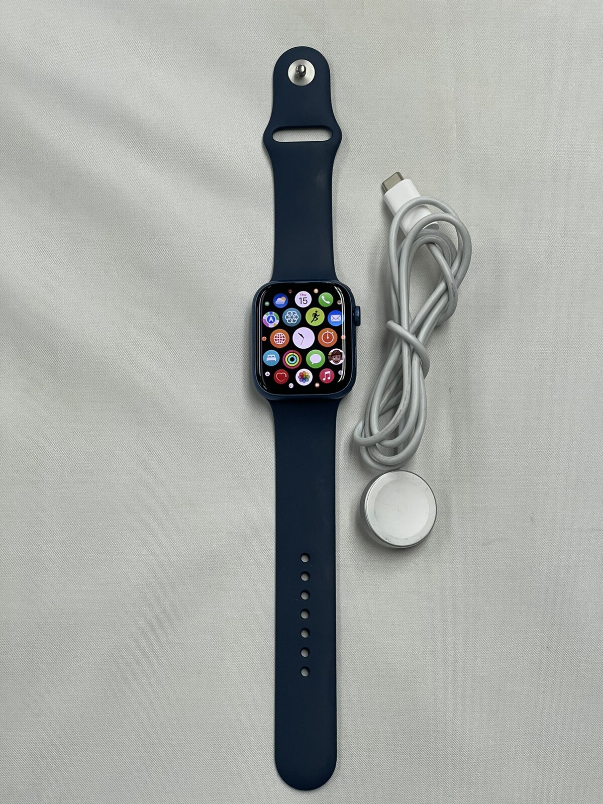 APPLE WATCH SERIES 7 ( A2474 ) 45MM BLUE ALUMINUM GPS 32GB