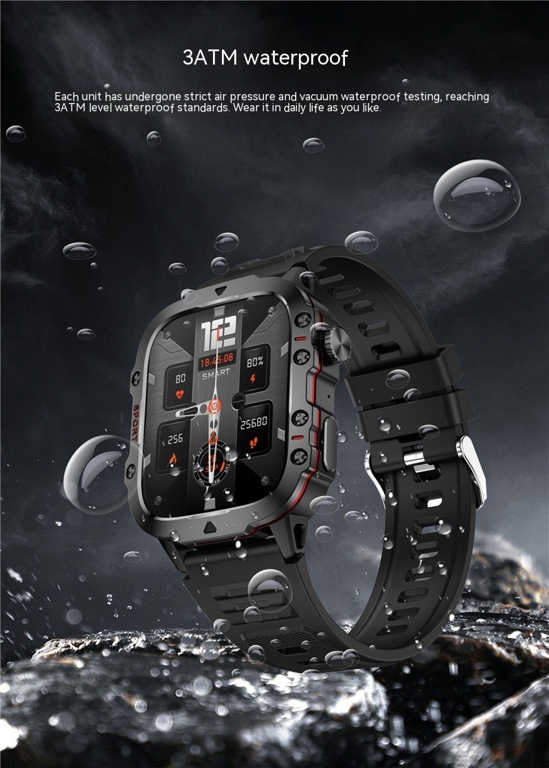 Smart Watch QX11 Bluetooth Military Tactical Rugged Sport Fitness Wristwatch Men
