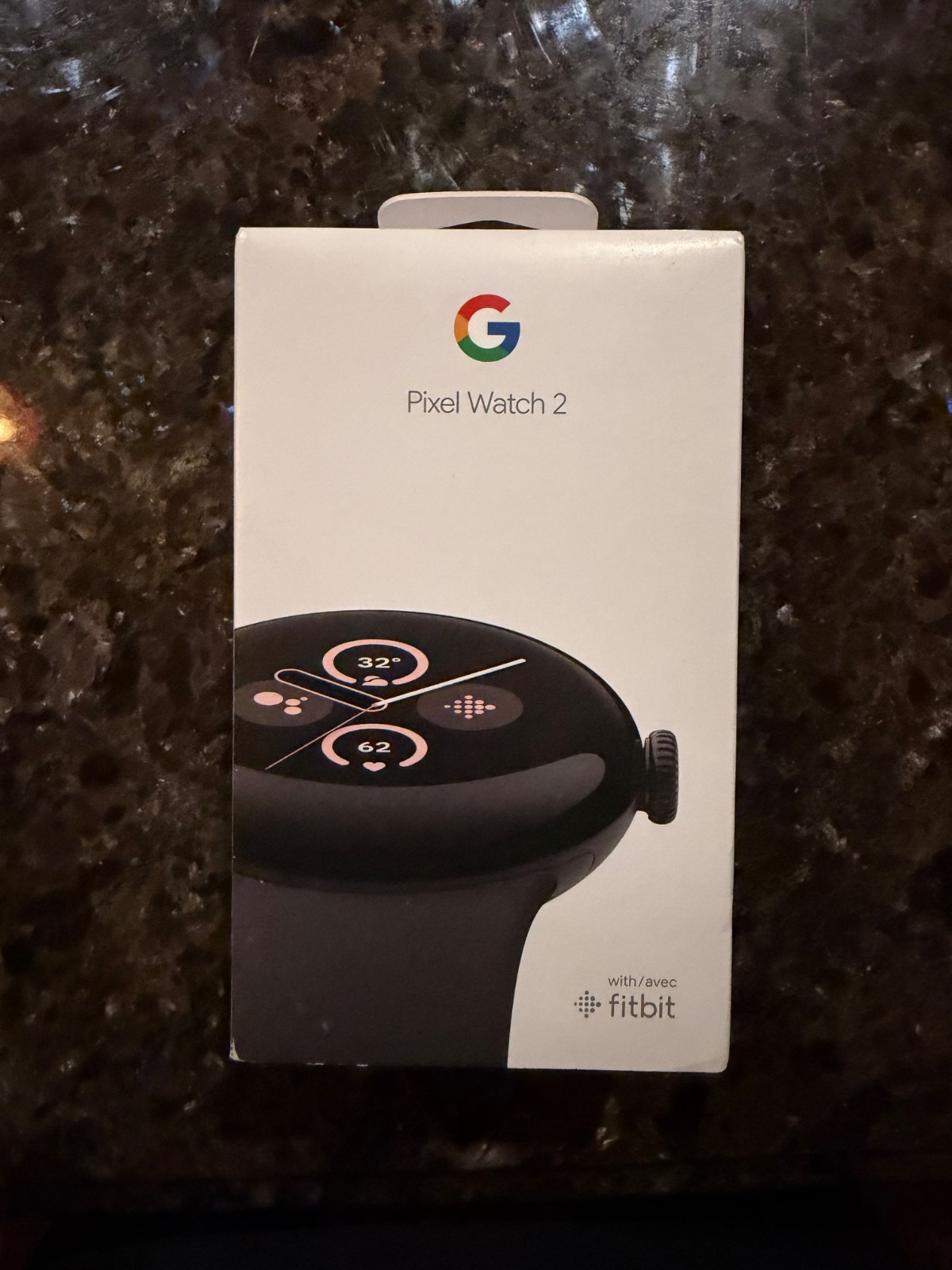 Google Pixel Watch 2 Wi-Fi 41mm Matte Black Obsidian Active Band Sealed