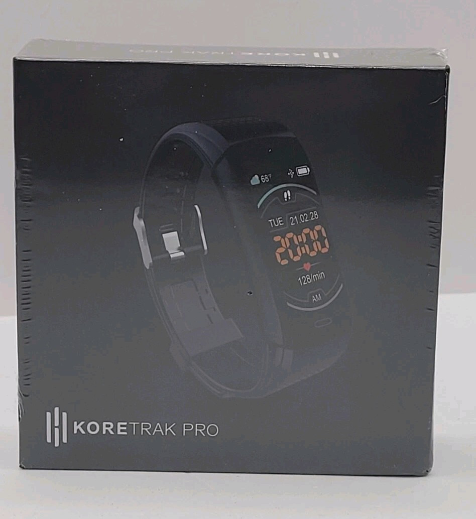 Koretrak Pro Smart Watch | Black | Multi-Sport & Health Tracking| New Sealed