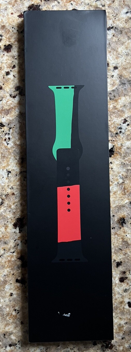 OEM Genuine Apple Watch Sports Band Black Unity Sport 41mm 40mm 38mm Original