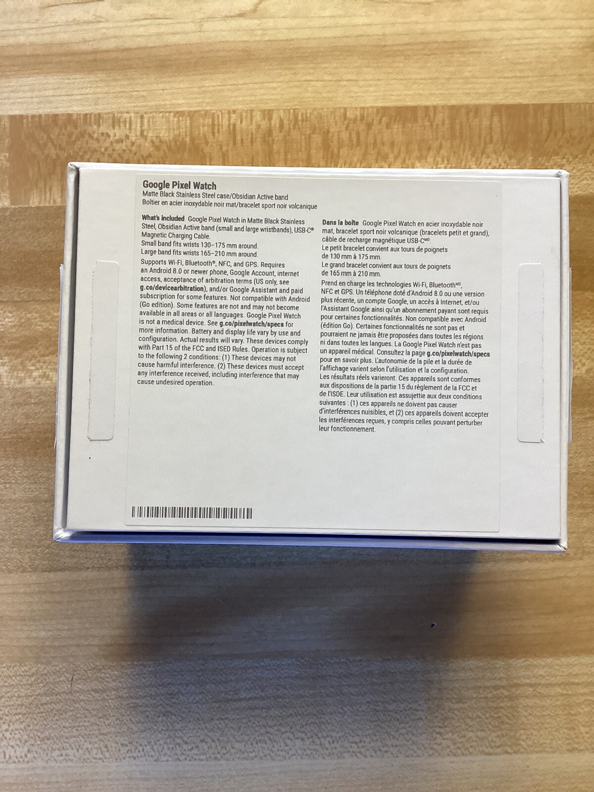 Google Pixel Watch LTE Matte Black Stainless Steel (GQF4C) [SCRATCHED SCREEN]