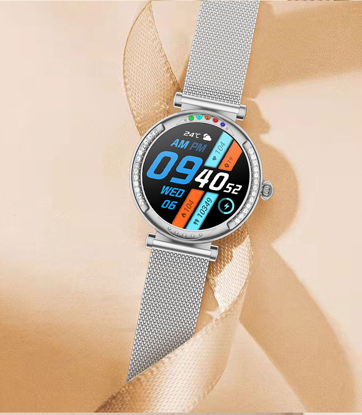 Smart Watch for Girls Women Sleep Monitor Wrist Watch Sports Fitness Tracker