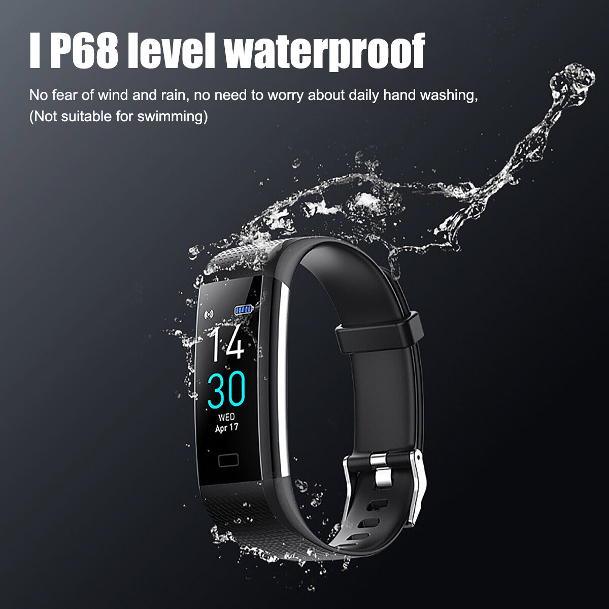 Smart Watch Band Sleep Heart Rate Monitor Tracker Fitness Wristband US STOCK