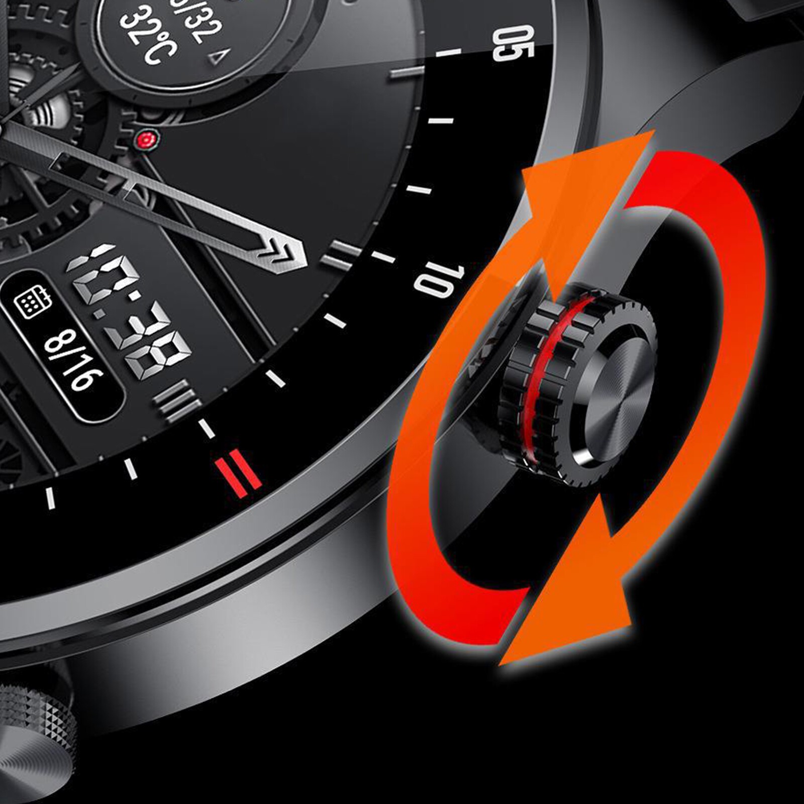 New Smart Watch Men Waterproof Smartwatch Bluetooth for iOS/AndroidEO