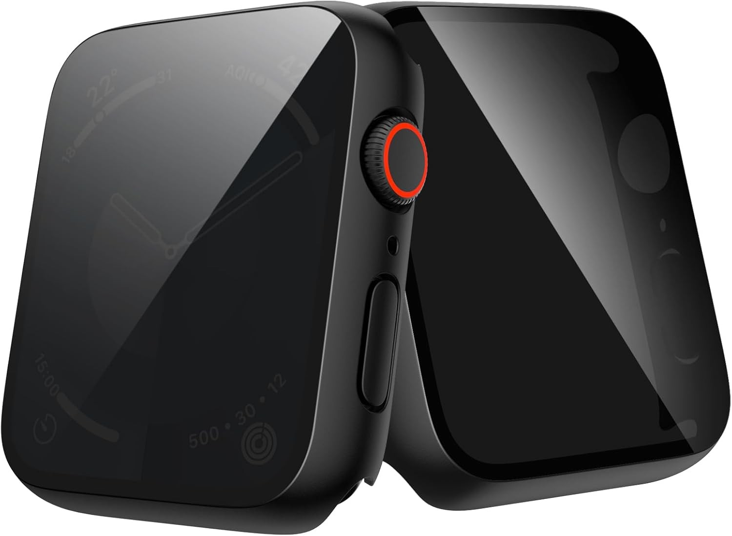 2-Pack Anti-Spy Screen Protector Privacy Case for 40mm Apple Watch SE 3 (2025)