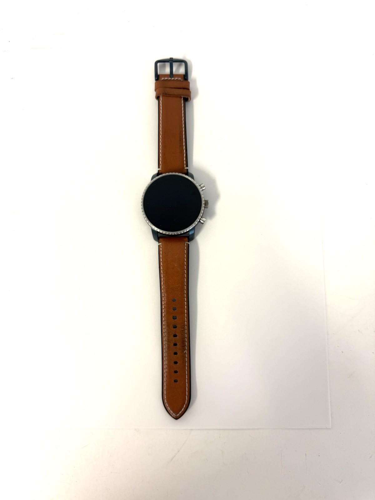 Fossil FTW4016 Men’s Smartwatch Explorist HR Tan Leather DW7F1
