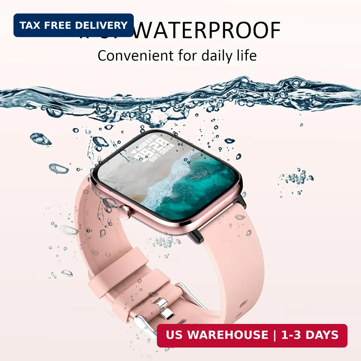 Smartwatch for Women – Call, Fitness Tracker, Heart Rate & Sleep Monitor, 1.69″