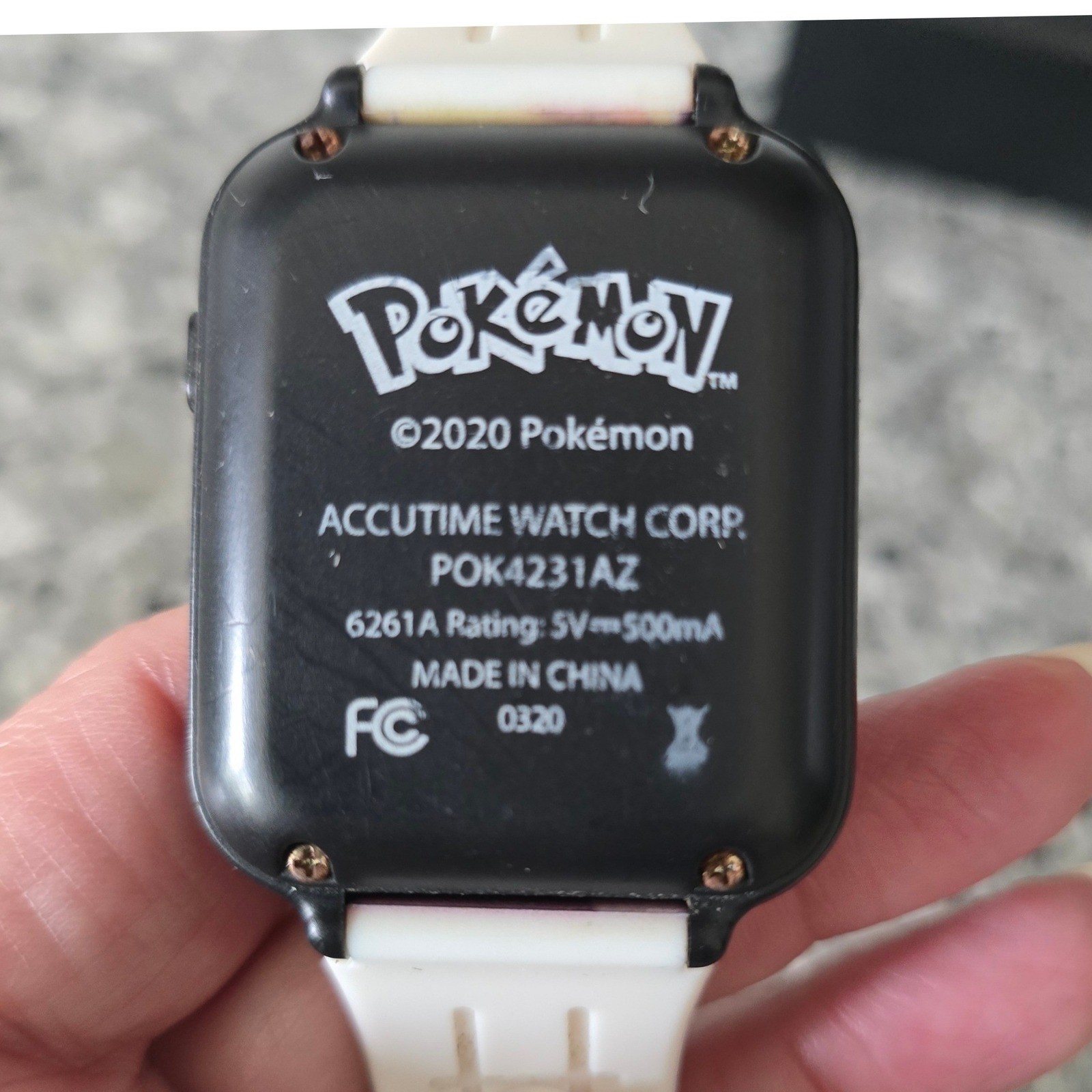 Accutime Pokemon Smartwatch Kids Digital Watch Black Pikachu Charmander Squirtle