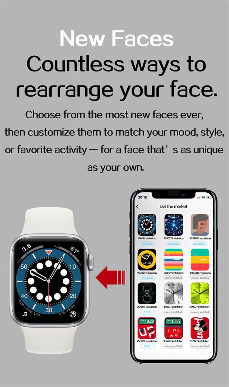 AK76 Smart Watches Women 1.75 Inch Men Digital Wristwatches 44mm Smartwatch