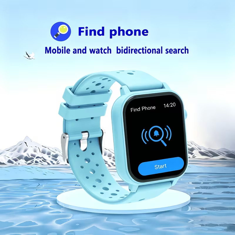 Smart Watch – Android or Apple Compatable – Pink-Black-Purple – Silicone Band