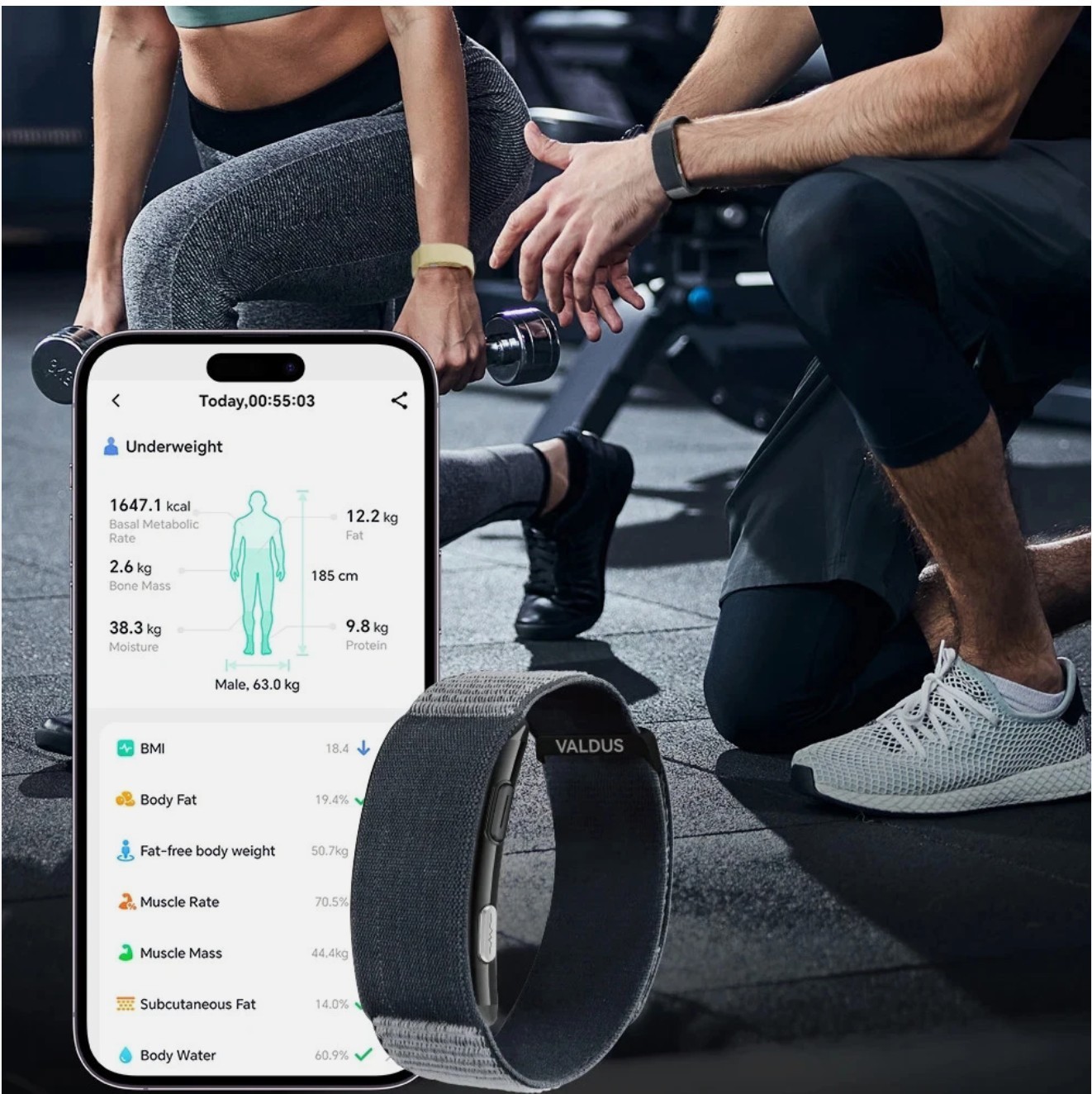VALDUS VITRO Smartwatch Health Monitor – ECG Heart Rate BP SpO2 Fitness Watch