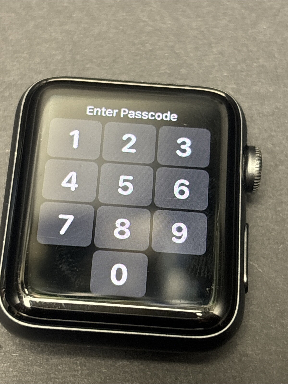 PARTS ONLY Apple Watch Series 3 42mm Space Gray A1859 Aluminum Case No Band