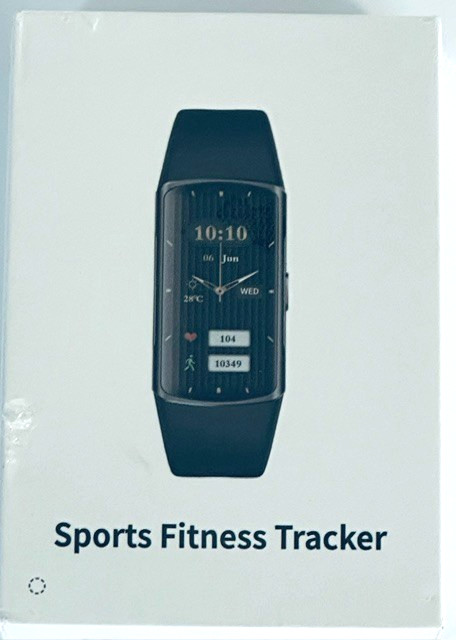 Sports Fitness Tracker Waterproof ~ For Women & Men Black