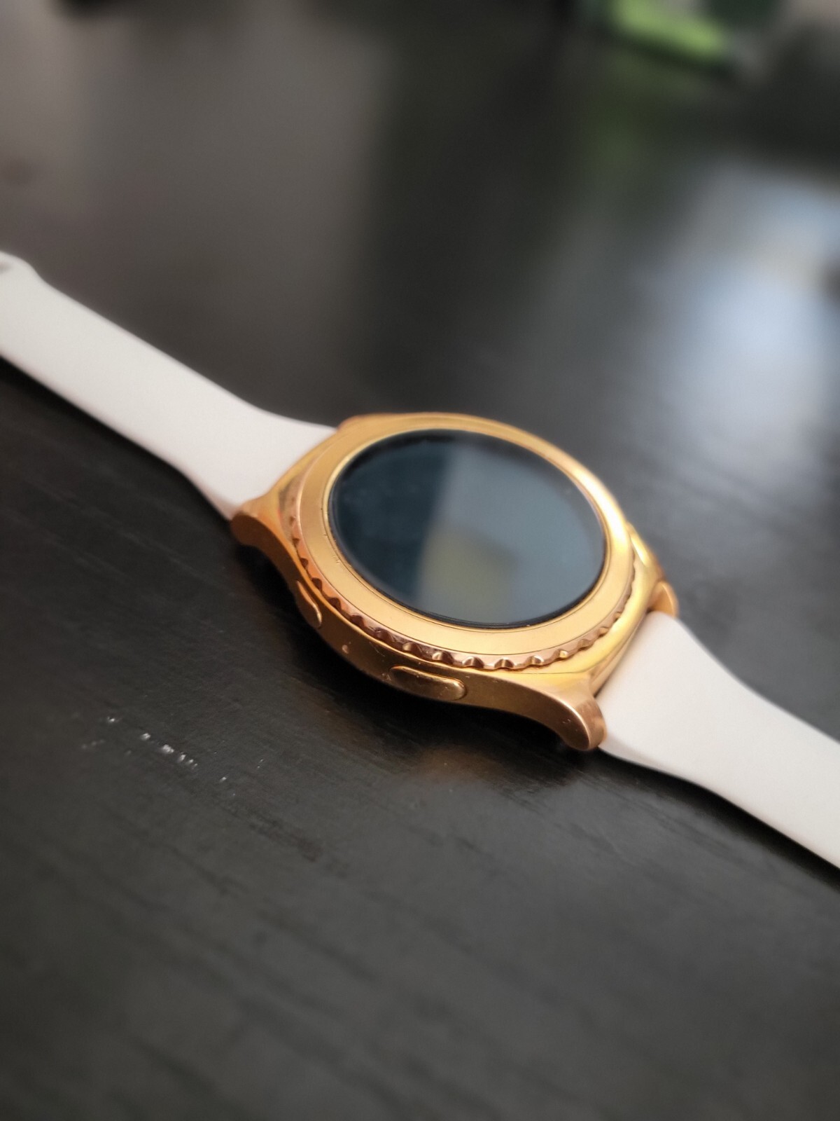 Samsung Galaxy Gear S2 classic 40mm Rose Gold Plated Case Ivory Classic Buckle