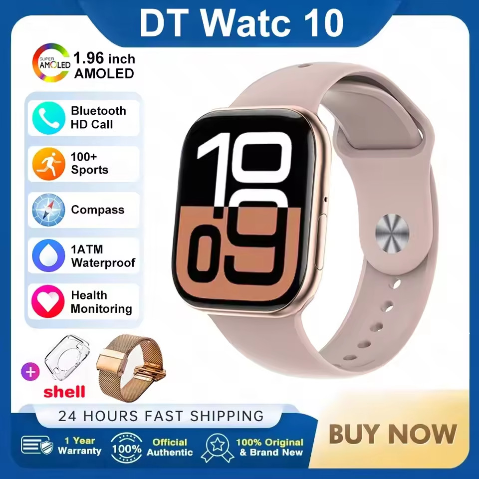 2026 New Original for Apple DT Watch 10 Smart Watch Men AMOLED 4GB Memory Music