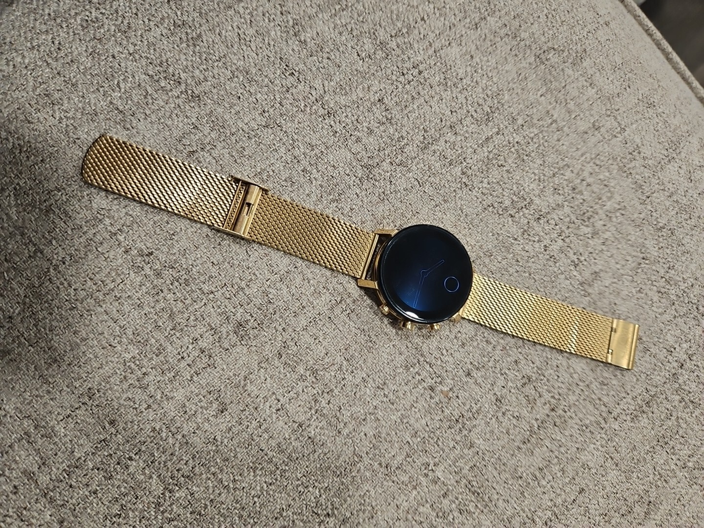 Movado Connect 2.0 Unisex 40mm Digital Smartwatch Yellow Gold Mesh S (PD7009290)