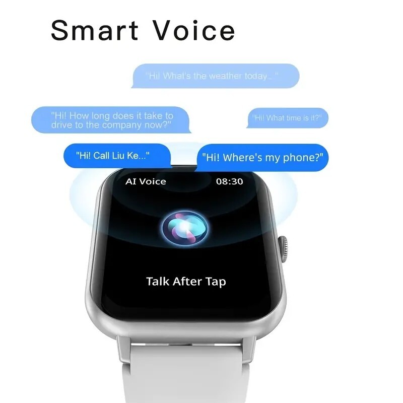Smart Watch 1.83” Full Touch Screen: 100+ Sport Modes, Ai Control, Android/IOS