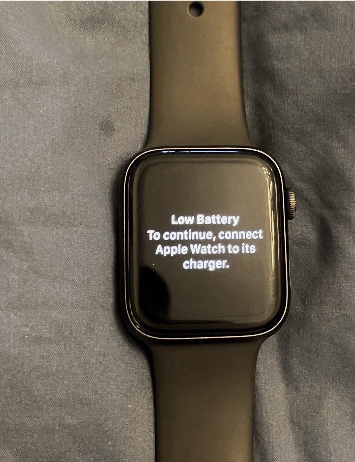Apple Watch Series 5 44mm Space Gray Aluminum Case with Black Sport Band