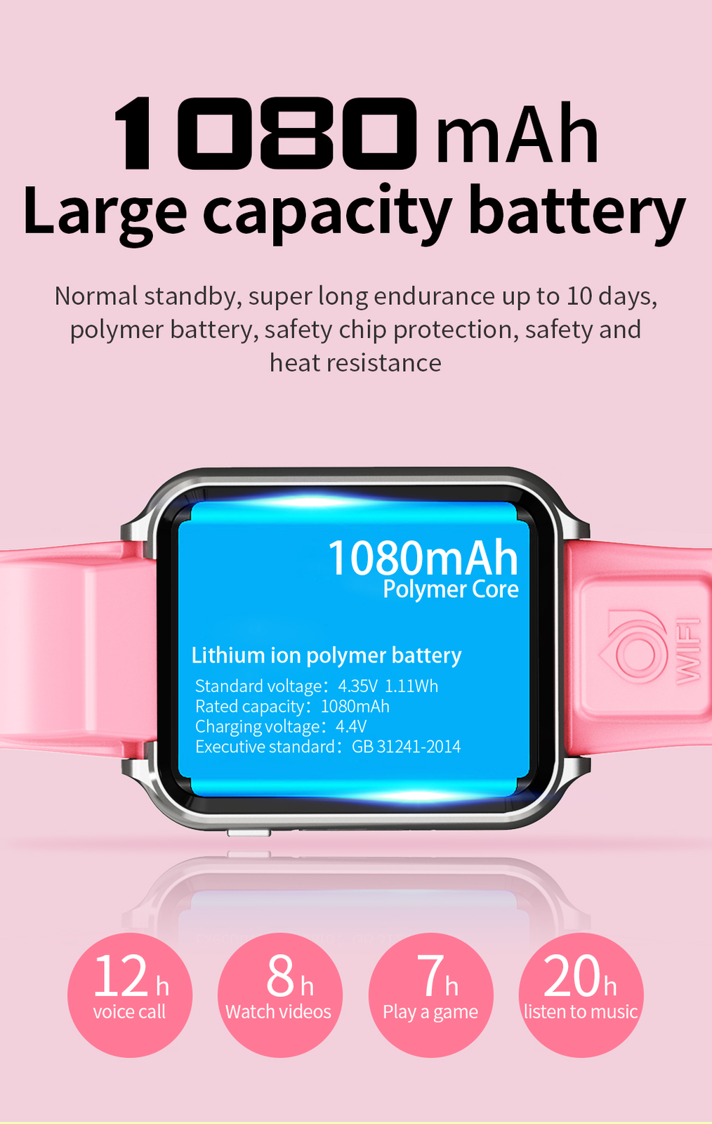 4G Kids Smart Watch Phone Camera Video Call Children Boys Girls Wristwatch