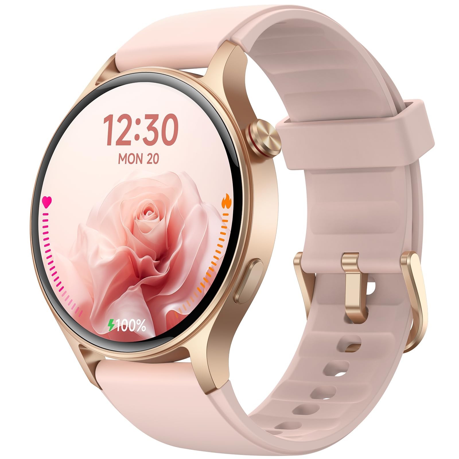 Smartwatch for Women, 1.3″ AMOLED Touchscreen, Fitness Tracker, Heart Rate Monit