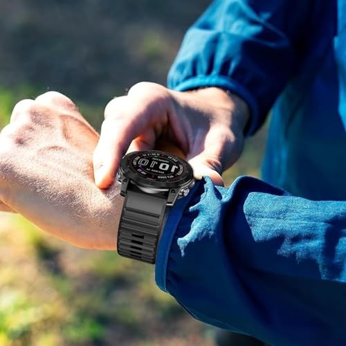 Silicone Sport Strap Compatible with Garmin Fenix 8 Pro 47mm and Forerunner 945/
