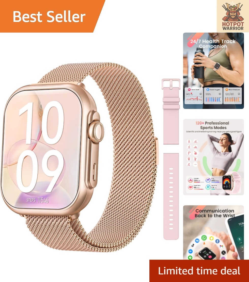 Luxury Health Monitoring Smart Watch: 120+ Sports Modes & 30+ Days Battery Life
