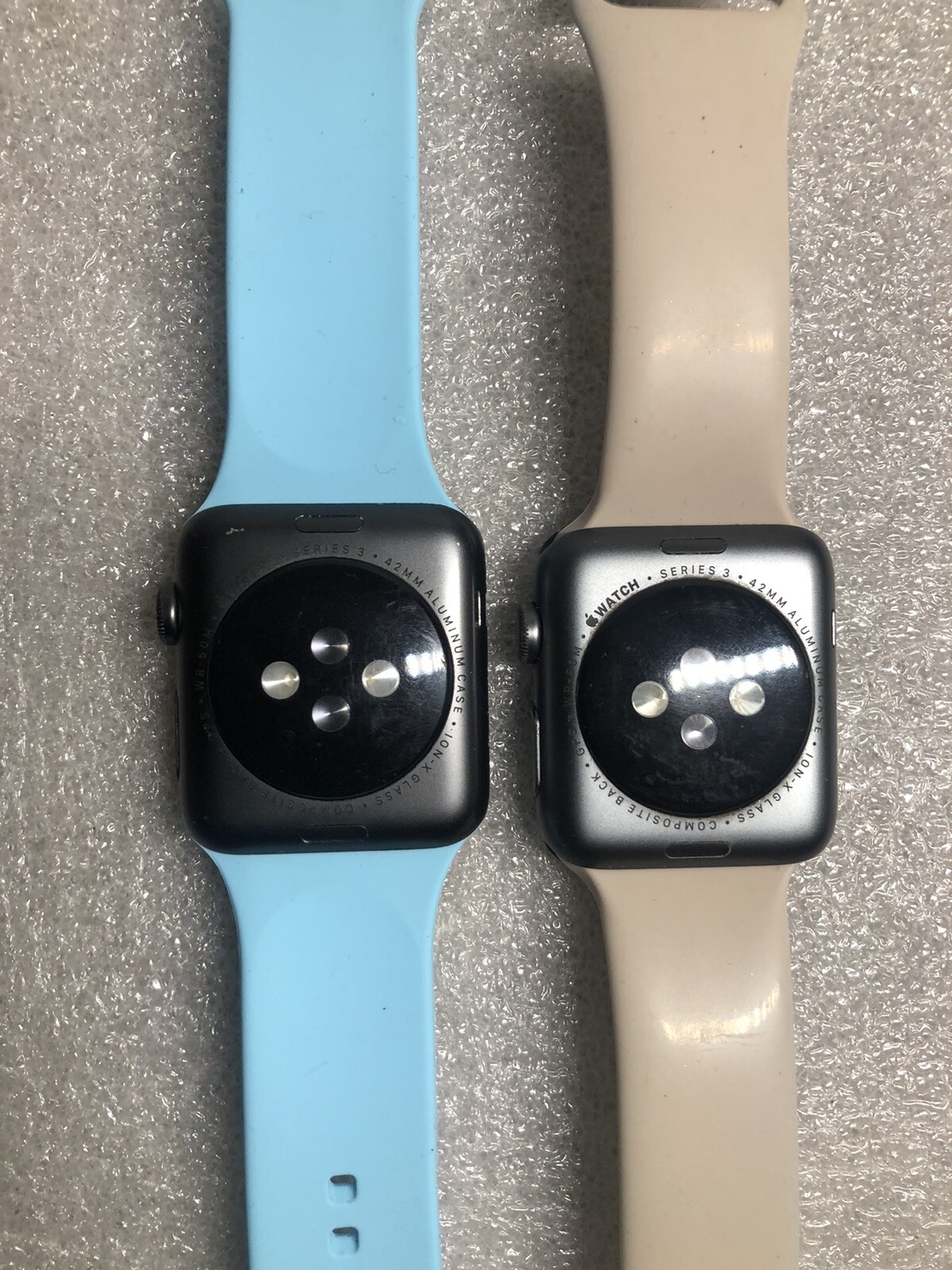 LOT OF 2 Apple Watch Series 3 42mm Aluminum Case – Space Gray/Silver A1859