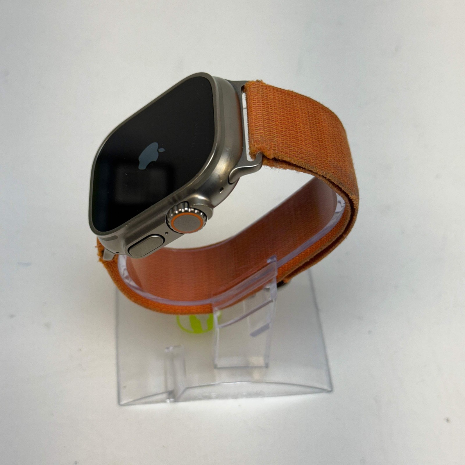 Unlocked Apple Watch Ultra 49MM Natural Titanium Orange Alpine Loop MQEU3LL/A