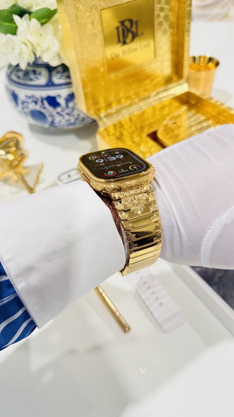 ✅ Custom 24k Gold Apple Watch Ultra 2 Engraved + Luxury Box | Authentic ✅