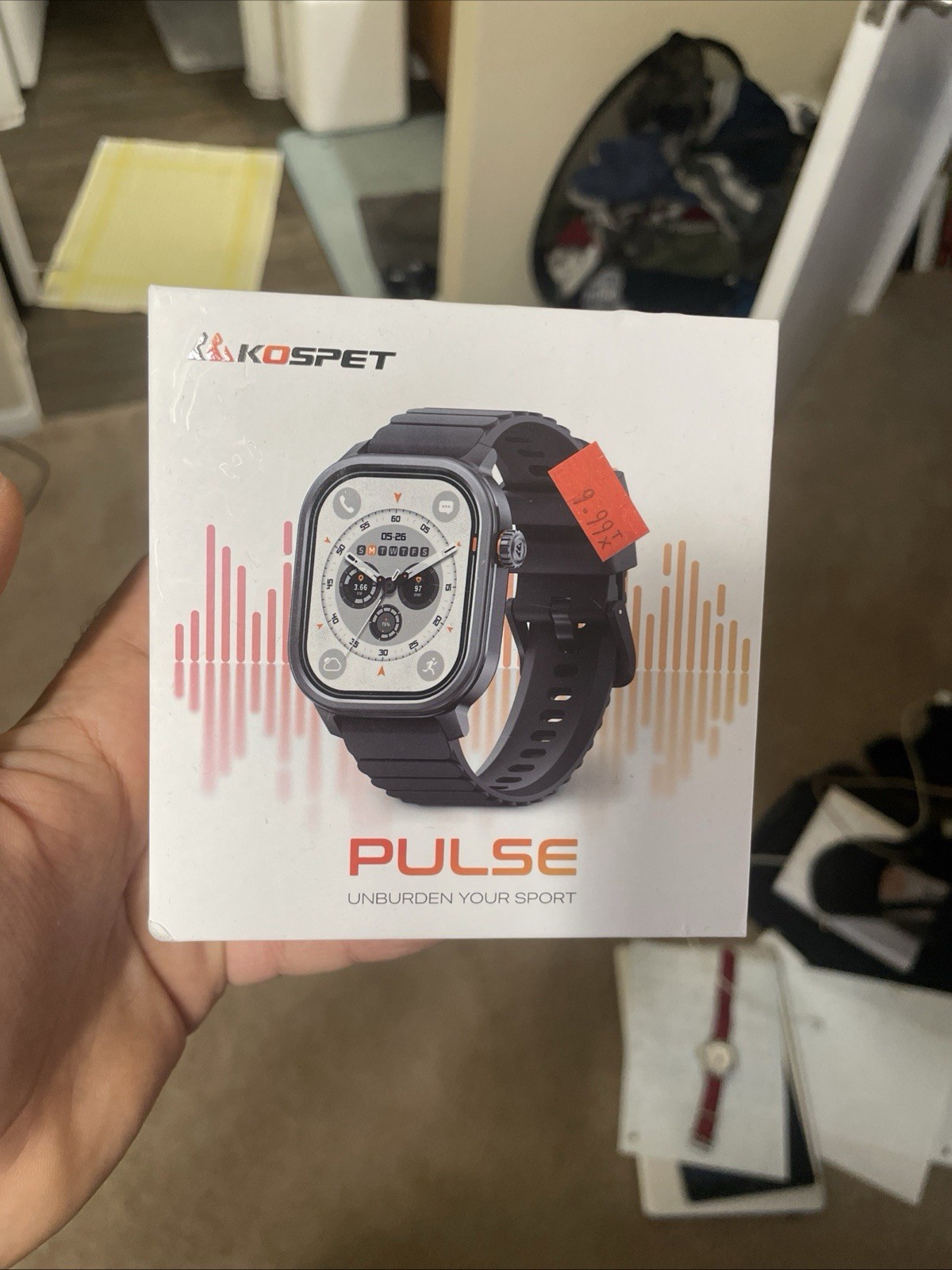 NIB 2025 KOSPET PULSE Grey Smart Watch Men & Women HR Monitor 1.96″ AMOLED
