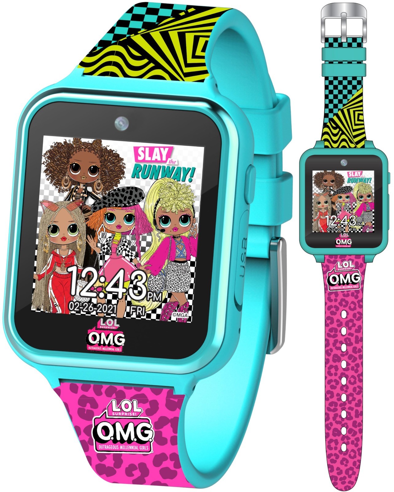 Kids Smart Watch with Touchscreen, Selfie Camera, Voice Recorder & Games – 10 Fa